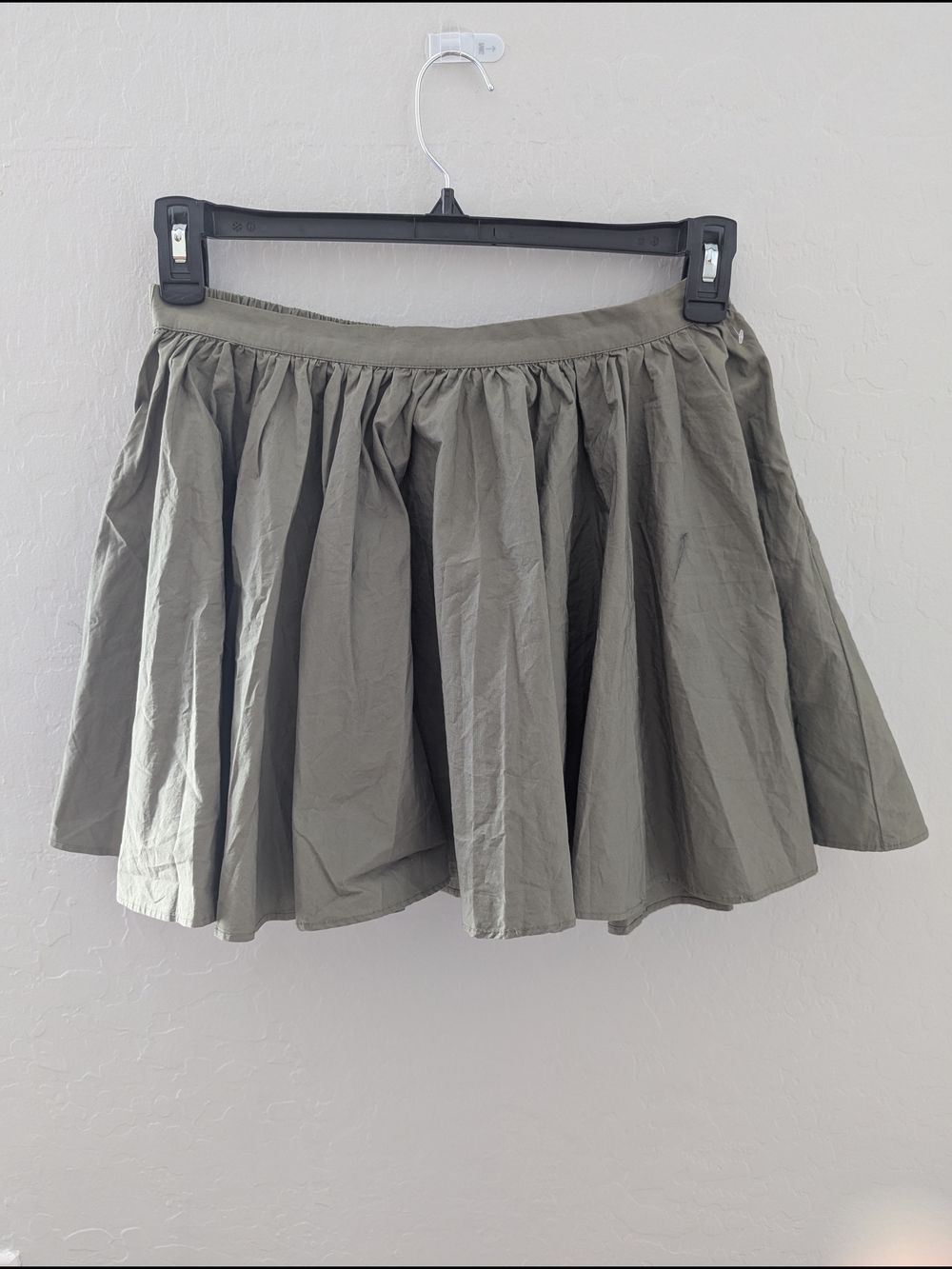 Free People Gaia Cotton Olive Green Skirt - Size XS - Picture 4 of 9